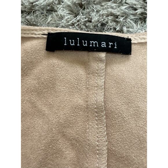 Lulumari Faux Suede Fringe Jacket Women’s M Boho Hippie Western Festival Indie - Picture 9 of 14